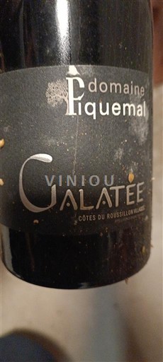Roussillon Côtes du Roussillon Villages Domaine Piquemal Galatée 2022