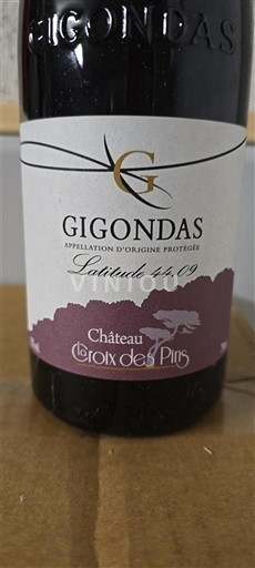 Rhônetal Gigondas Château La Croix des Pins Latitude 44.09 2017