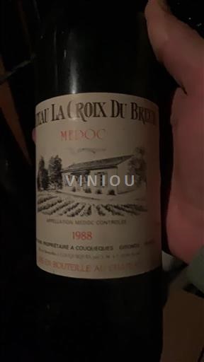 Bordeaux Médoc Château La Croix du Breuil 1988