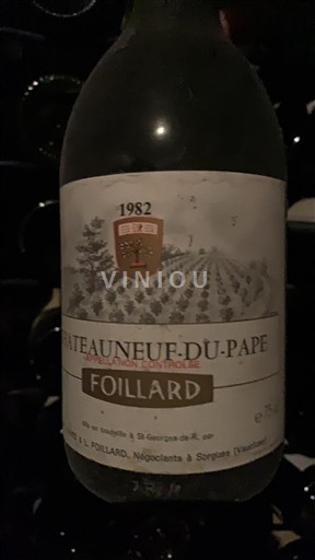 Rhônen laakso Châteauneuf-du-Pape Foillard 1982