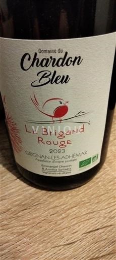 Thung lũng Rhône Grignan-les-adhémar Domaine Chardon Bleu Le Brigand Rouge 2023