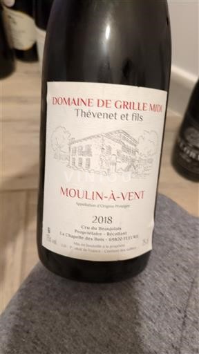 Beaujolais Moulin-à-vent Domaine Grille Midi 2018