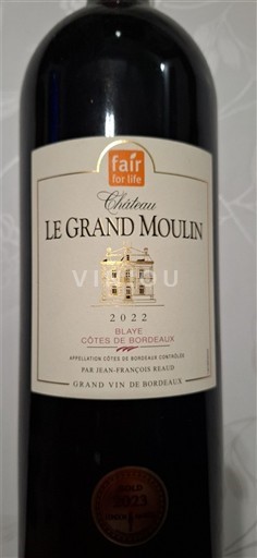 Bordeaux Blaye-côtes-de-bordeaux Château Le Grand Moulin 2022