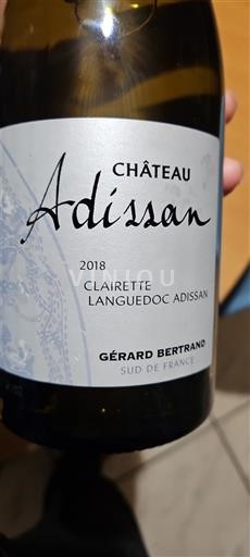 Languedoc Clairette du Languedoc Château Adissan 2018