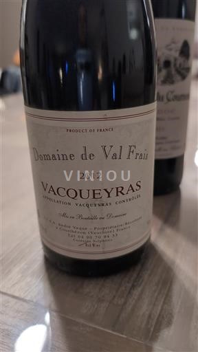 Vallée du Rhône Vacqueyras Domaine Val Frais 2012