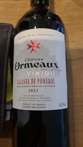 Burdeos Lalande-de-Pomerol Château Ormeaux Prestige 2023