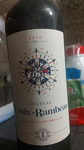 Bordeaux Lussac-saint-émilion Château Croix de Rambeau 2016