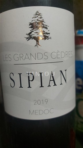 Bordeaux Médoc Sipian Les Grands Cèdres 2019
