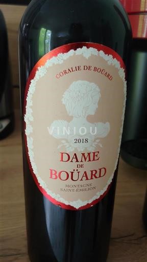 Bordeaux Montagne-Saint-Émilion Coralie de Bou¨ard Dame de Boüard 2018