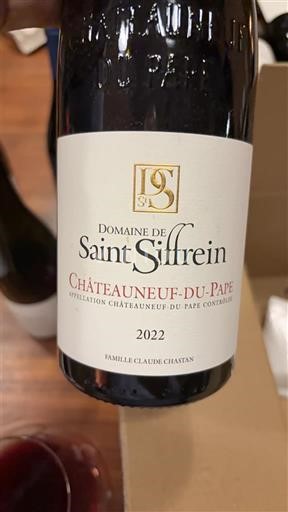 Vallée du Rhône Châteauneuf-du-pape Domaine Saint Siffrein 2022