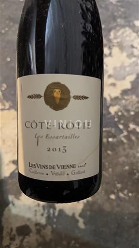 Thung lũng Rhône Côte-rôtie Les vins de vienne Les essartailles 2013