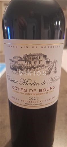 Burdeos Côtes-de-bourg Château Moulin de Monjous 2021