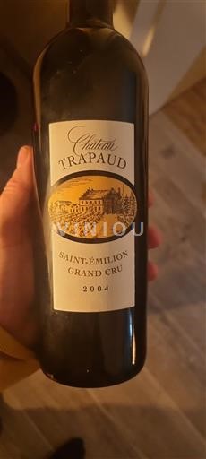 Bordeaux Saint-Émilion Grand Cru Grand Cru Château Trapaud 2004