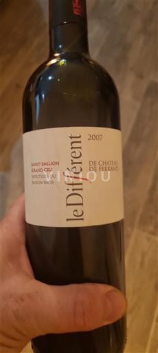 Bordeaux Saint-Émilion Grand Cru Grand Cru Château Ferrand Le Différent 2007