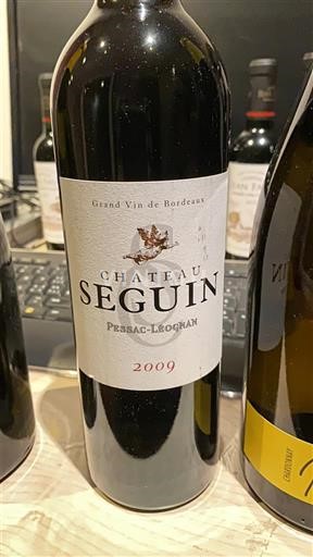 Burdeos Pessac-Léognan Château Seguin 2009