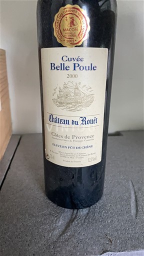 Provenza Côtes de Provenza Château Rouët Belle Poule 2000