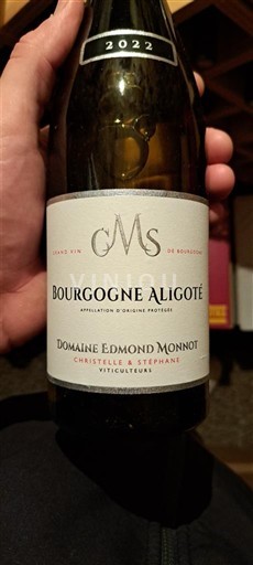Burgundy Bourgogne Aligoté Domaine Edmond Monnot 2022