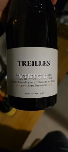 Loiredalen Anjou Domaine Belargus treilles 2021