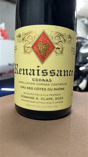Thung lũng Rhône Cornas Domaine Auguste Clape Renaissance 2020
