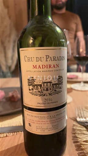 Sydvestfrankrig Madiran Cru du Paradis 2016