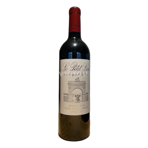 Wijnen Rouge sec Le Petit Lion du Marquis de Las Cases Leoville Las Cases 2015 Frankrijk Bordeaux Saint-Julien AOC