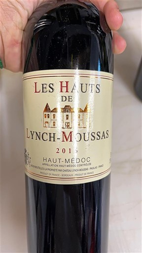 Bordéus Haut-Médoc Château Lynch-Moussas Les Hauts de Lynch-Moussas 2011