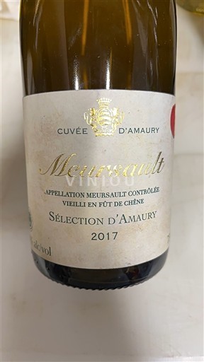 Borgoña Meursault Sélection d’Amaury d'Amaury 2017