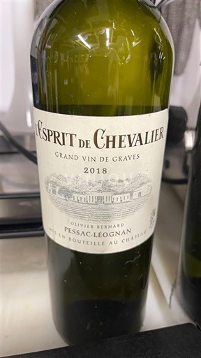 Bordeaux Pessac-Léognan Domaine Chevalier L'Esprit de Chevalier 2018