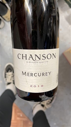 Bourgondië Mercurey Domaine Chanson 2019