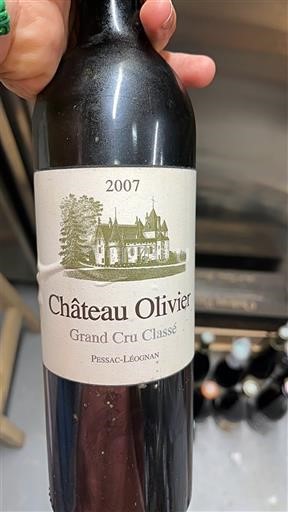 Bordeaux Pessac-Léognan Grand Cru Classé Château Olivier 2007