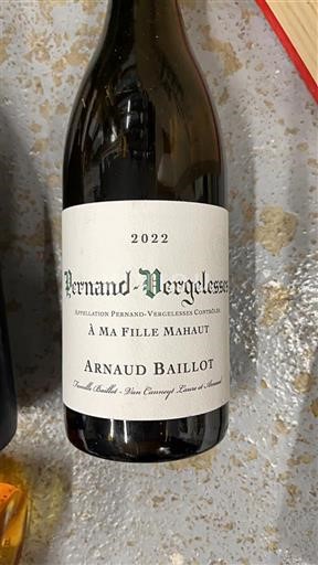 Burgundy Pernand-Vergelesses Arnaud Baillot À Ma Fille Mahaut 2022