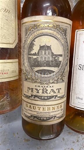 Burdeos Sauternes Grand Cru Château Myrat 1996