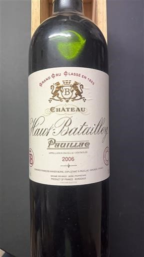 Bordeaux Pauillac Grand Cru Château Haut-Batailley 2006