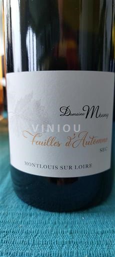 Údolí Loiry Montlouis-sur-Loire Domaine Mérieau Feuilles d'Automne 2021