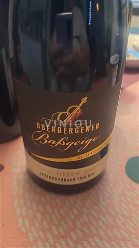 Baden Oberbergener Bassgeige Kaiserstuhl Terrior Spätburgunder Trocken 2020