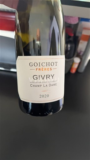 Burgundija Givry Goichot Frères Champ La Dame 2020