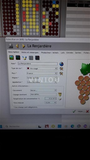 Valle del Ródano Côtes del Ródano La Renjardière 2000