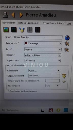 Rhônevallei Côte-rôtie Pierre Amadieu 2021