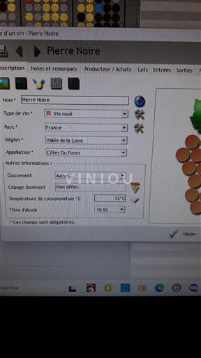 Thung lũng sông Loire Côtes-du-forez Pierre Noire 2021