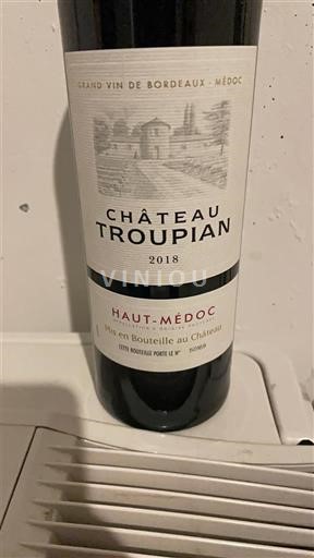 Bordeaux Haut-Médoc Château Troupian 2018