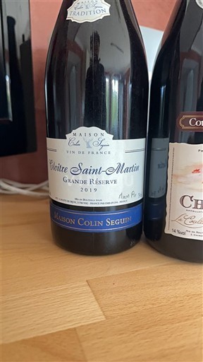 Bordeaux Maison Colin Seguin Cloître Saint-Martin Grande Réserve 2019