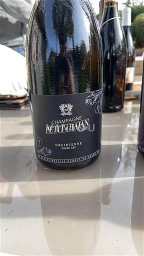 Champaña No especificado Grand Cru Champagne Petit & Bajan Obsidienne 2022