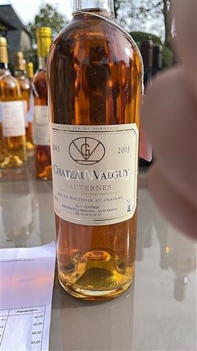 Bordéus Sauternes Château Valguy 2003