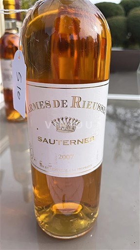 Bordeaux Sauternes Château Rieussec Carmes de Rieussec 2007