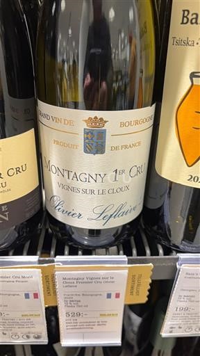 Bourgogne Ikke specificeret Premier Cru Olivier Leflaive Vignes sur le Cloux 2023