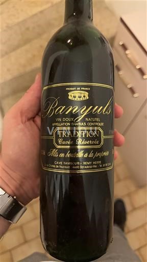 Roussillon Banyuls Cave Tambourin - Remy Herset Tradition Réservée 1986