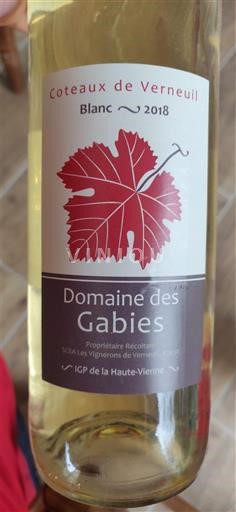 Zuidwest-Frankrijk Niet gespecificeerd Domaine Des Gabies Coteaux de Verneuil 2018
