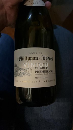 Burgundija Chablis Premier Cru Domaine Philippon Frères Montmains 2022