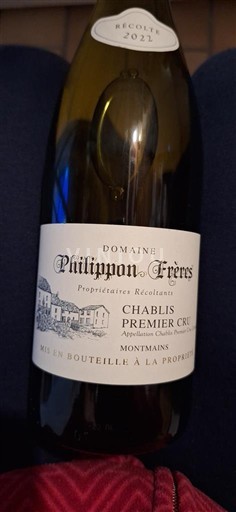Bourgogne Chablis Premier Cru Domaine Philippon Frères Montmains 2022