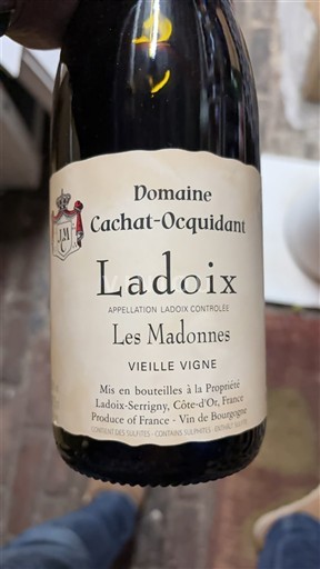 Borgonha Ladoix Domaine Cachat-Ocquidant Les Madonnes Vieilles Vignes 2022